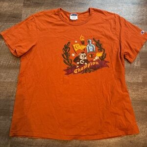 Champion Collegiate Mascot T-Shirt Size 2XL Orange Graphic